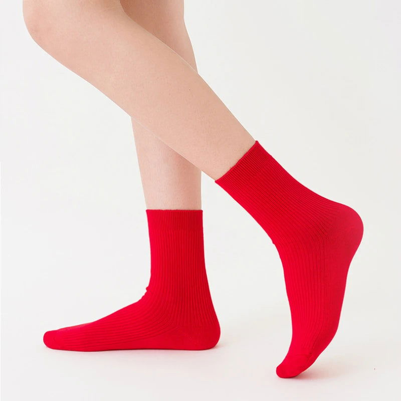 Chaussettes Rouges en Coton 