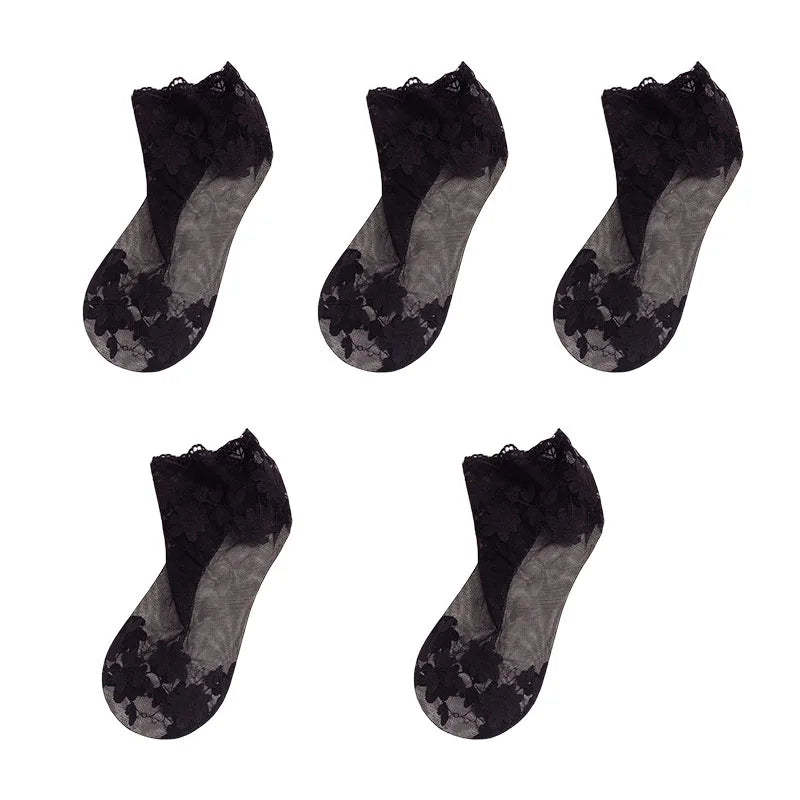 Chaussettes Transparentes Pack 5 