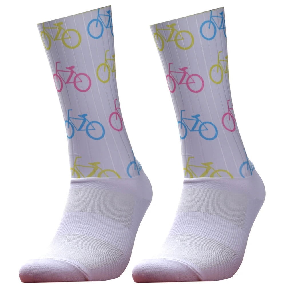 Chaussettes Vélo avec Motifs 