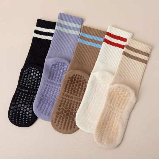 Chaussettes Yoga en Coton Épais 