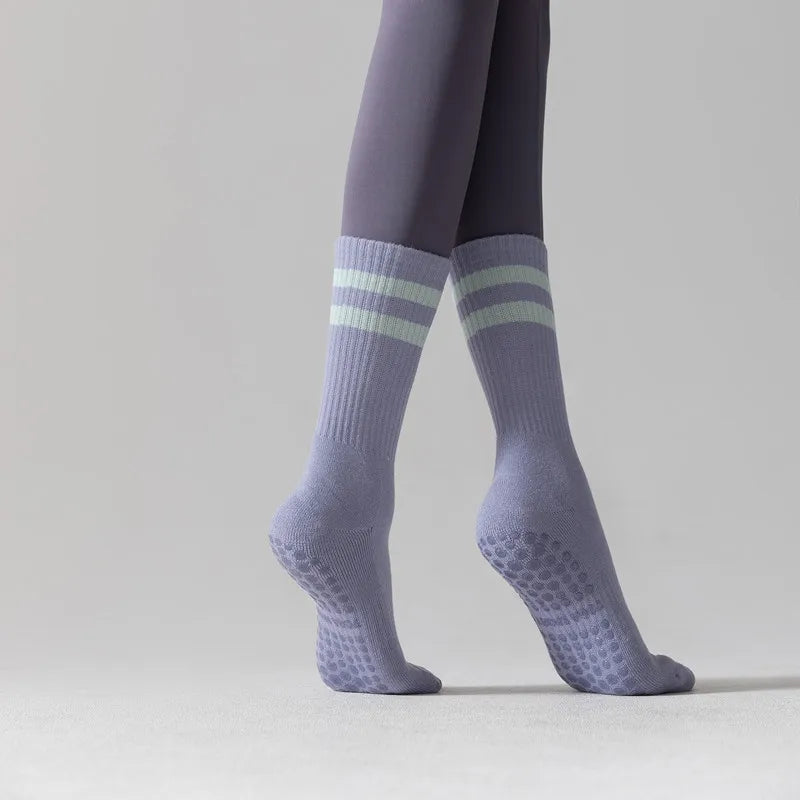 Chaussettes Yoga en Coton Épais 