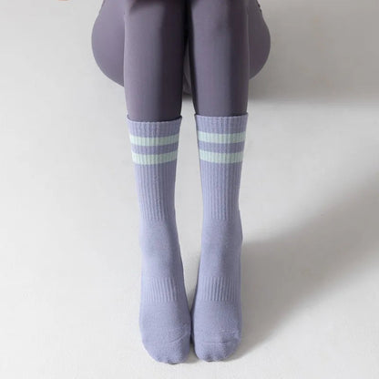 Chaussettes Yoga en Coton Épais 