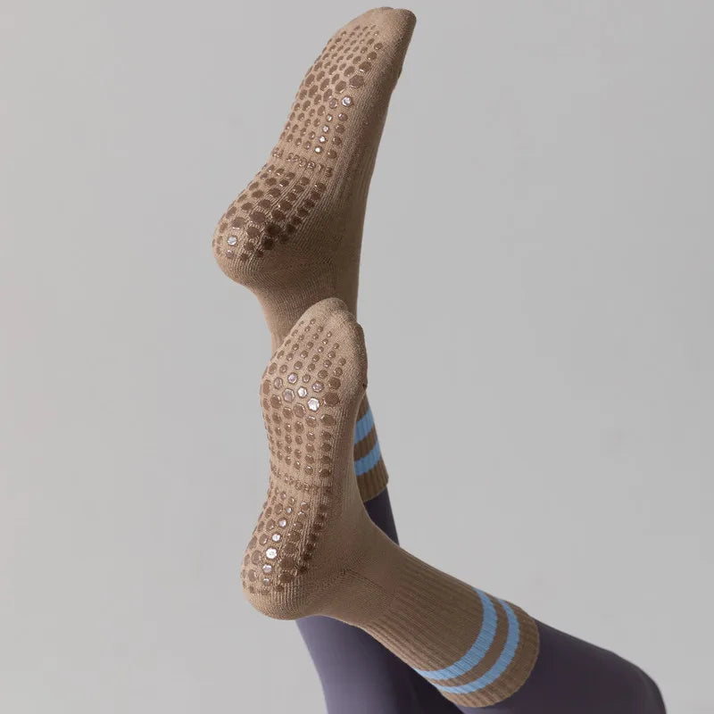 Chaussettes Yoga en Coton Épais 