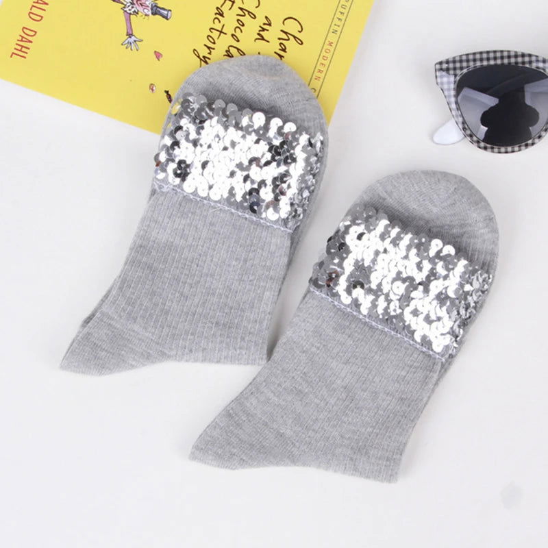 Chaussettes à Paillettes Brillantes 