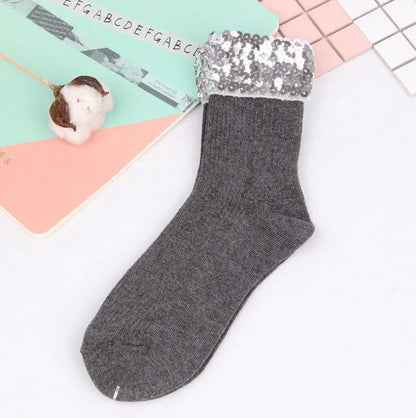 Chaussettes à Paillettes Brillantes 