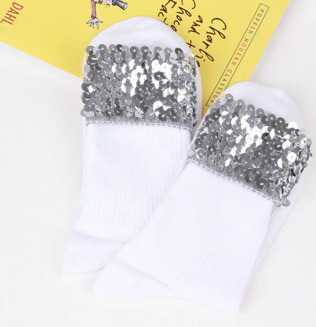 Chaussettes à Paillettes Brillantes 