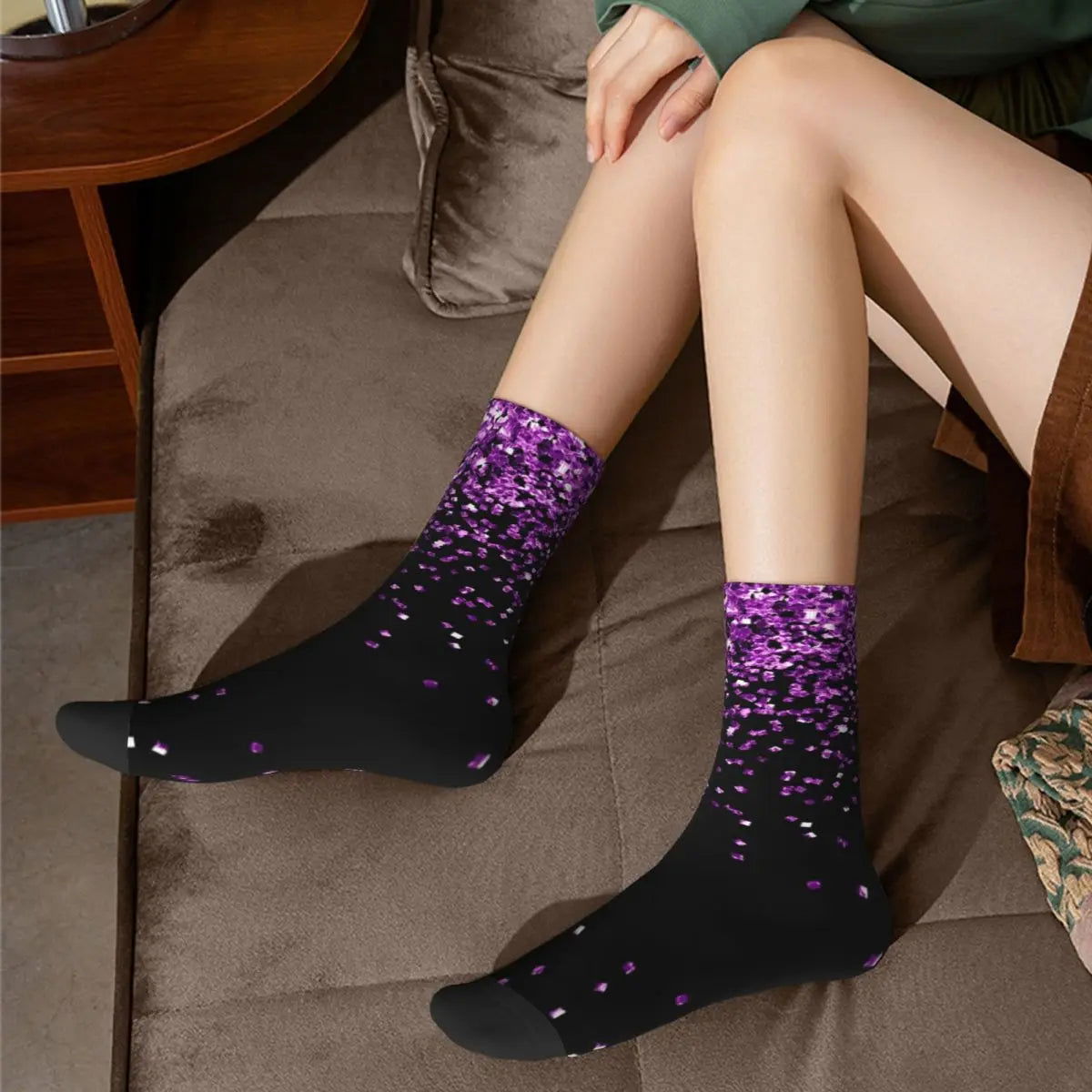 Chaussettes à Paillettes Viollettes 