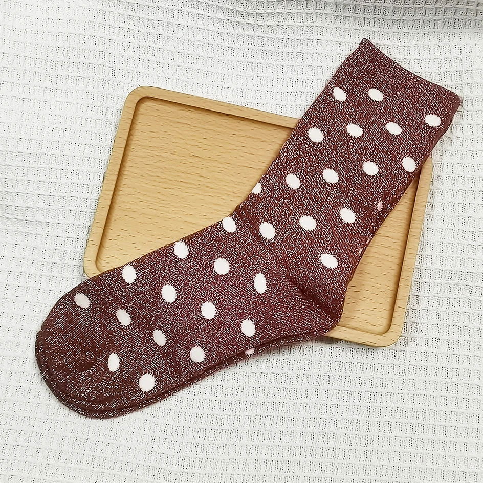 Chaussettes à Paillettes a Points 