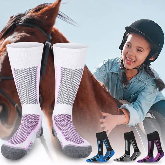 Chaussettes d'Équitation pour Fille 