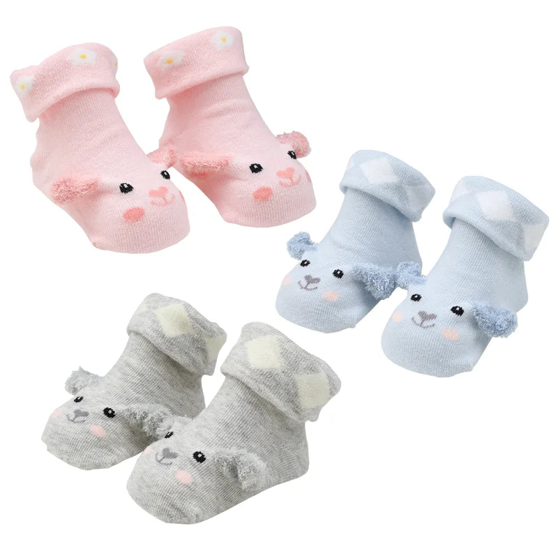 Chaussettes de Naissance Antidérapantes 