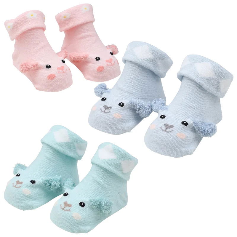 Chaussettes de Naissance Antidérapantes 