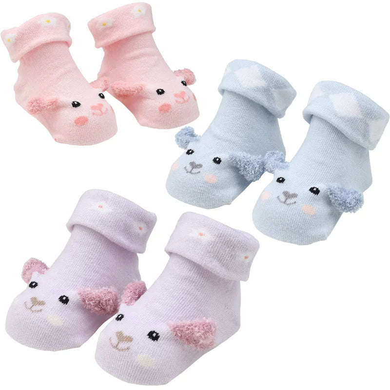 Chaussettes de Naissance Antidérapantes 