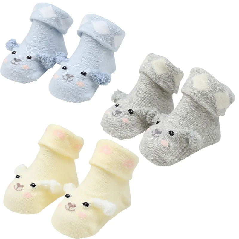 Chaussettes de Naissance Antidérapantes 