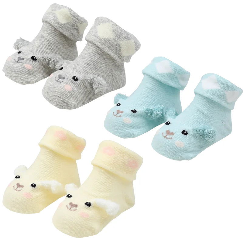 Chaussettes de Naissance Antidérapantes 