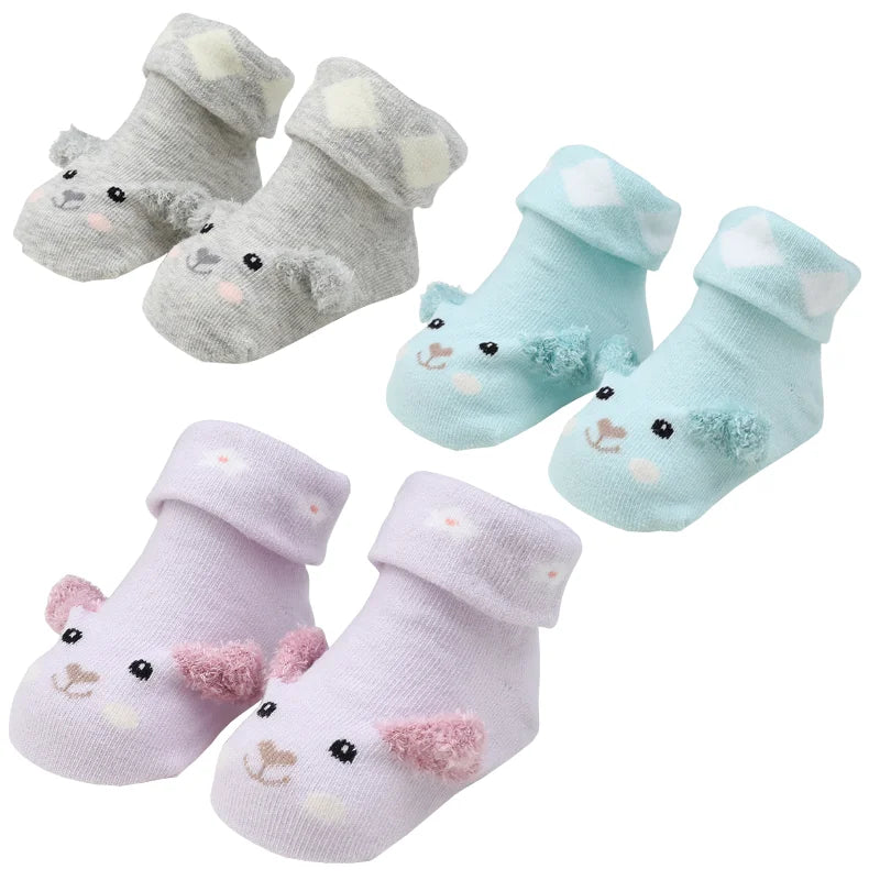 Chaussettes de Naissance Antidérapantes 