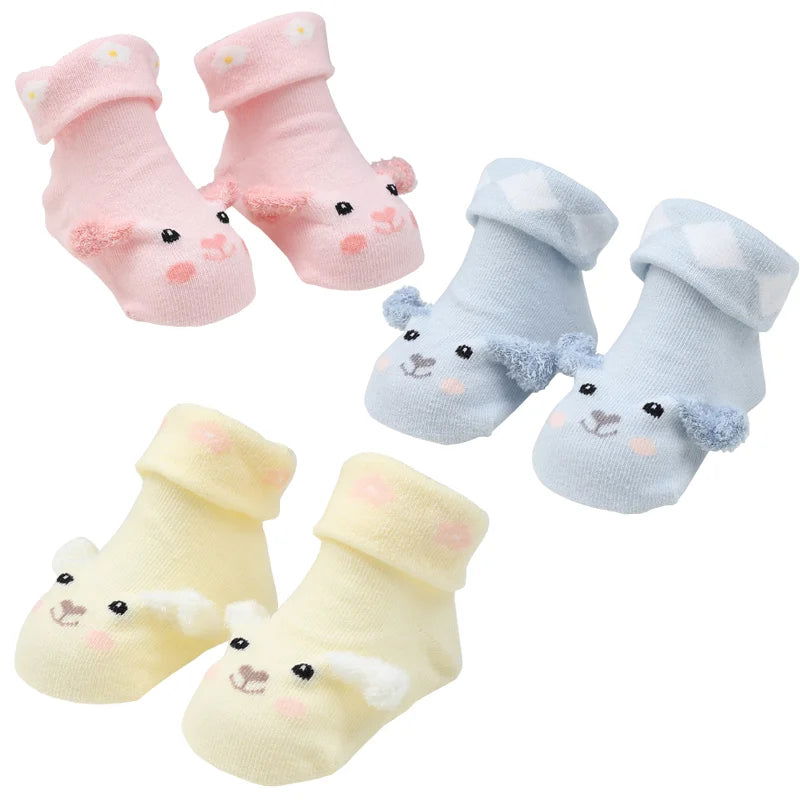 Chaussettes de Naissance Antidérapantes 