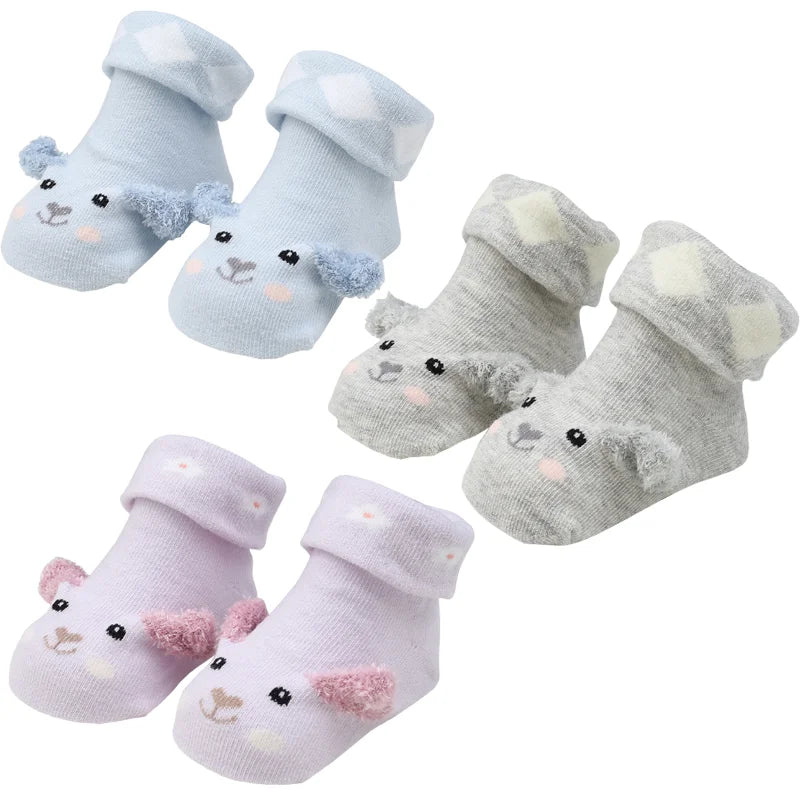 Chaussettes de Naissance Antidérapantes 