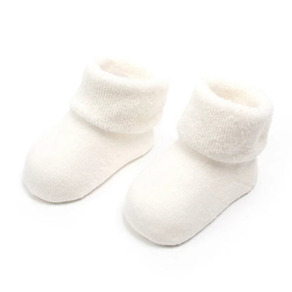 Chaussettes de Naissance Épaisses Pack 3 