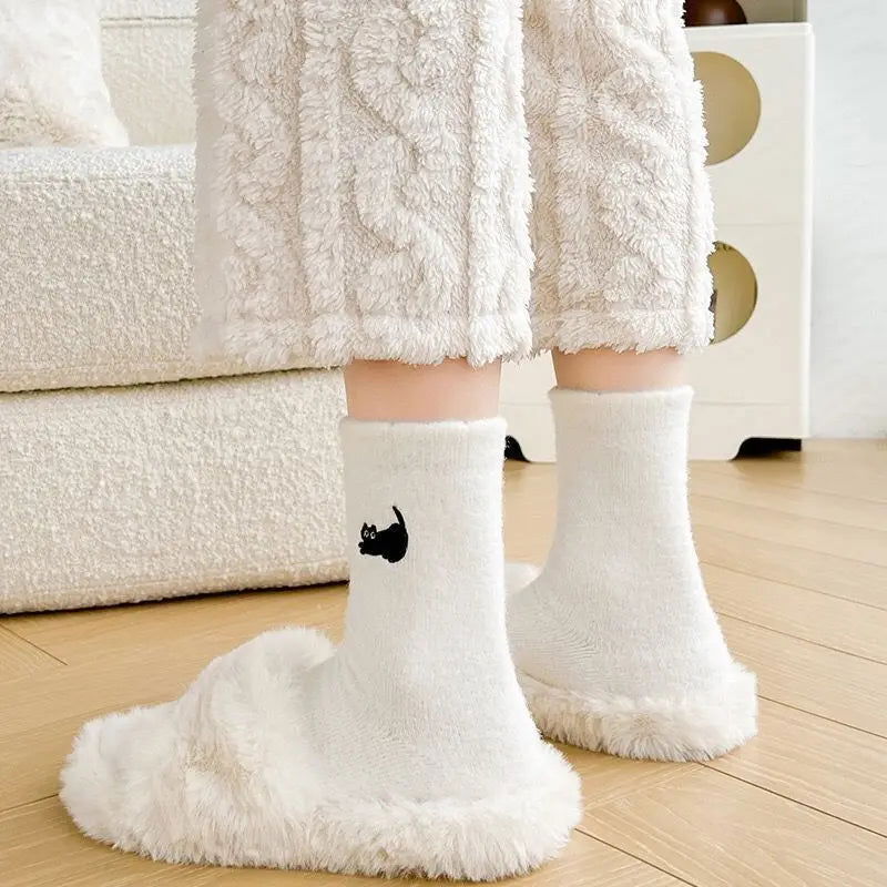 Chaussettes en Coton Chat 