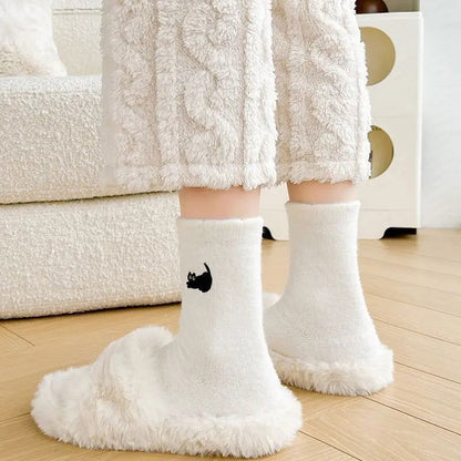 Chaussettes en Coton Chat 