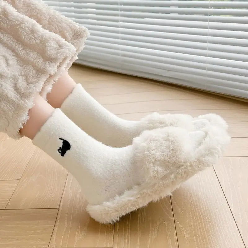 Chaussettes en Coton Chat 